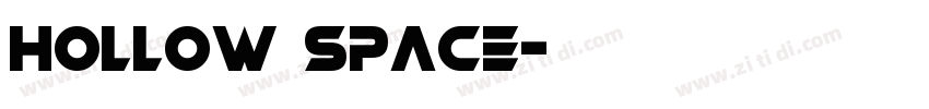 Hollow Space字体转换
